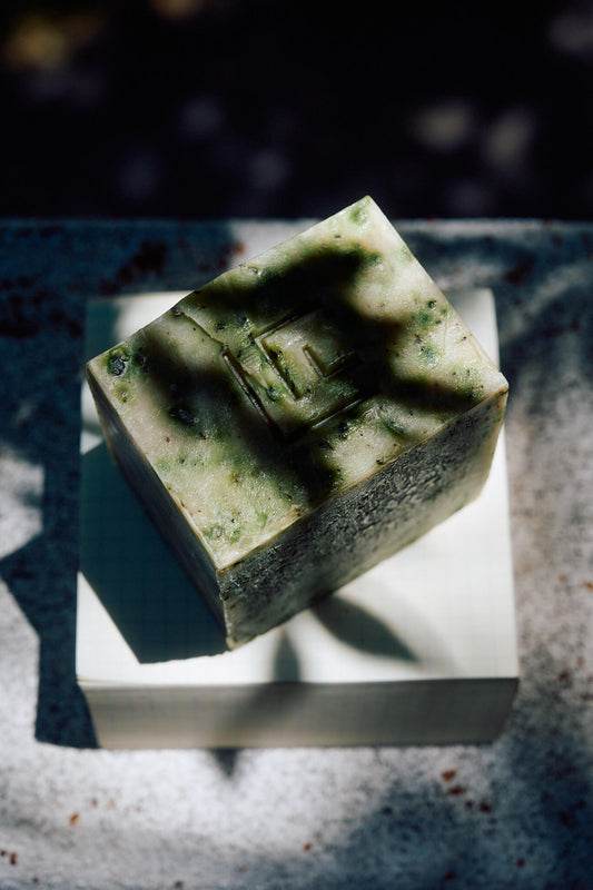 makrut lime clary sage soap